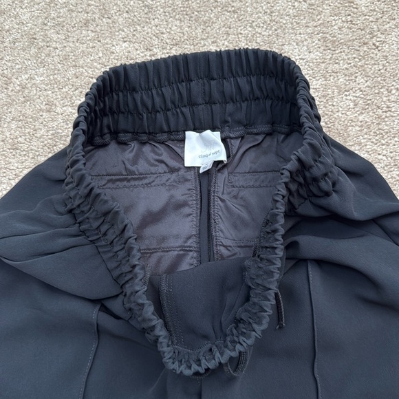 Cinq a Sept Adalie High Rise Drawstring Waist Zipped Cuffs Black Pants Medium - Picture 6 of 11